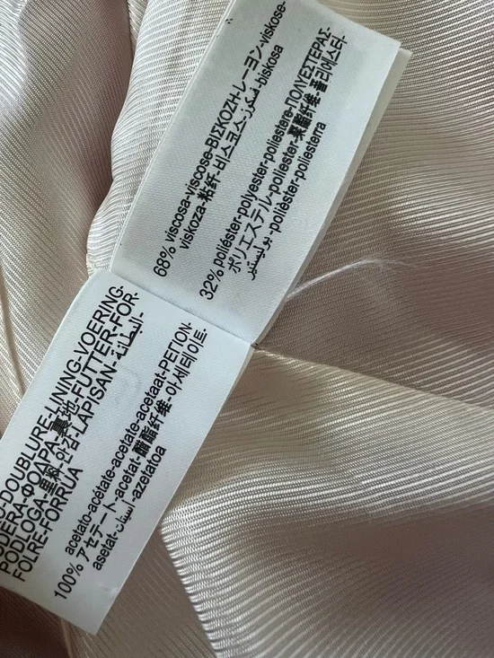 Zara NEW Crinkle Satin Blazer and Wide Leg Trousers SET Fuchsia Pink XS Shiny - Picture 7 of 15